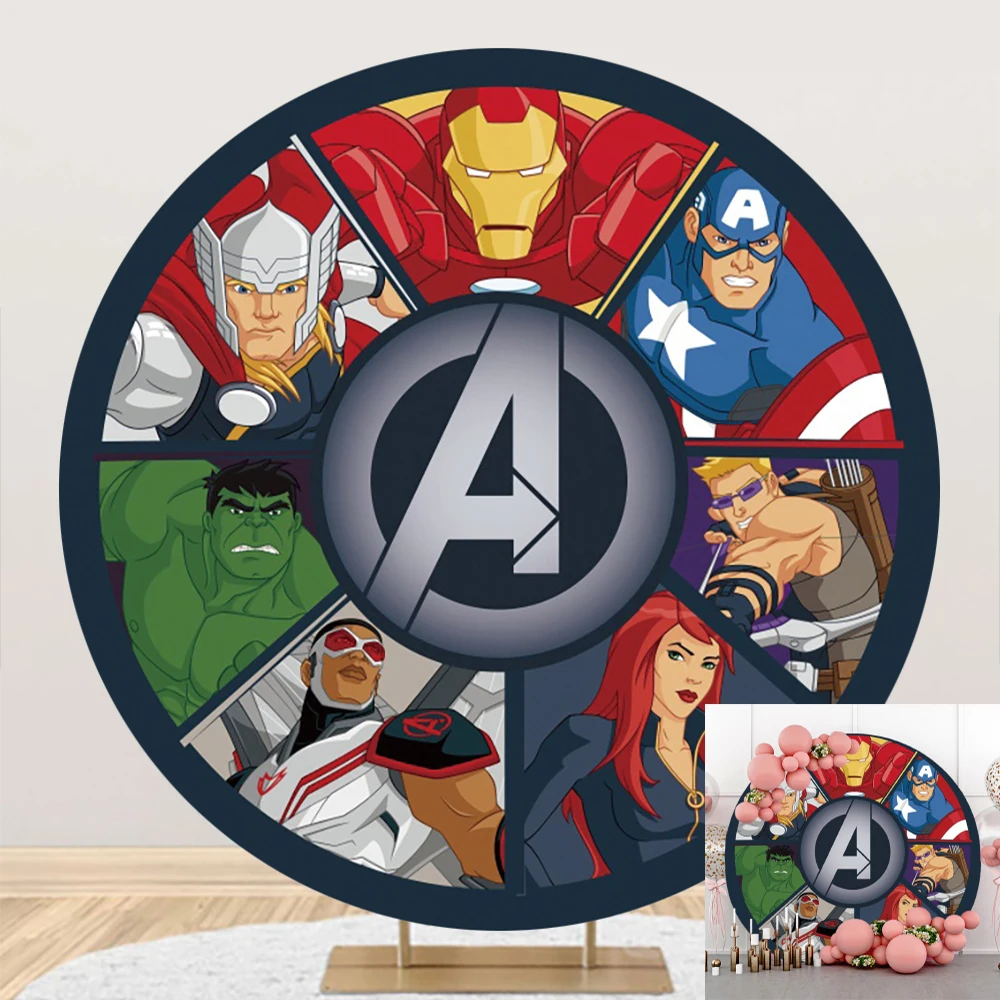 Disney Super Hero Iron Man Elastic Circle Photography Background Backdrop Boy Birthday Party Decoration Round Photo Studio
Disney Super Hero Iron Man Elastic Circle Photography Background Backdrop Boy Birthday Party Decoration Round Photo Studio