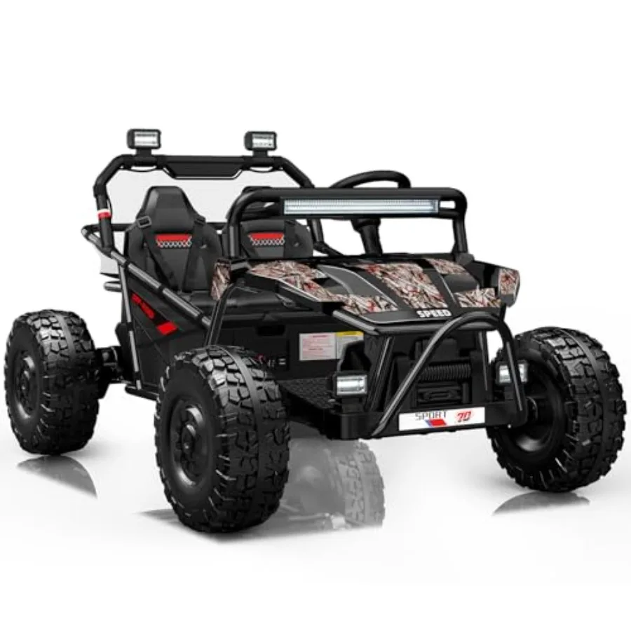36V Ride On UTV, 2-Seater 500W Electric Car for 6+, 6 9 MPH Speed, 14" EVA Wheels, Metal Frame, Bluetooth Music, Rear Metal Sus
36V Ride On UTV, 2-Seater 500W Electric Car for 6+, 6 9 MPH Speed, 14" EVA Wheels, Metal Frame, Bluetooth Music, Rear Metal Sus