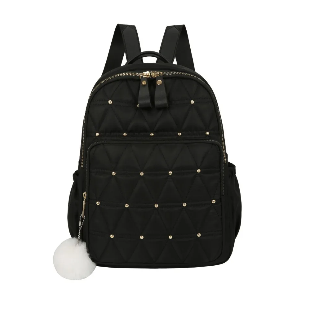 Fashion Classic Grid Shoulder Bag Vintage Rivet Women Backpack Elegant Handbag Nylon Travel Bag Girls
Fashion Classic Grid Shoulder Bag Vintage Rivet Women Backpack Elegant Handbag Nylon Travel Bag Girls