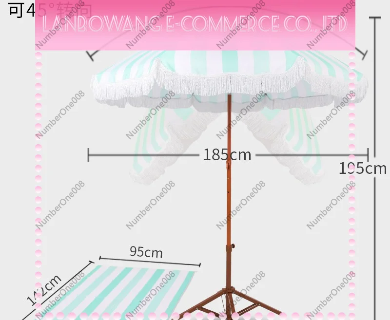 Beach Umbrella with Tassels Outdoor Patio Sun Umbrella UV Protection for Courtyard Garden Pool Seaside Resort Terrace
Beach Umbrella with Tassels Outdoor Patio Sun Umbrella UV Protection for Courtyard Garden Pool Seaside Resort Terrace