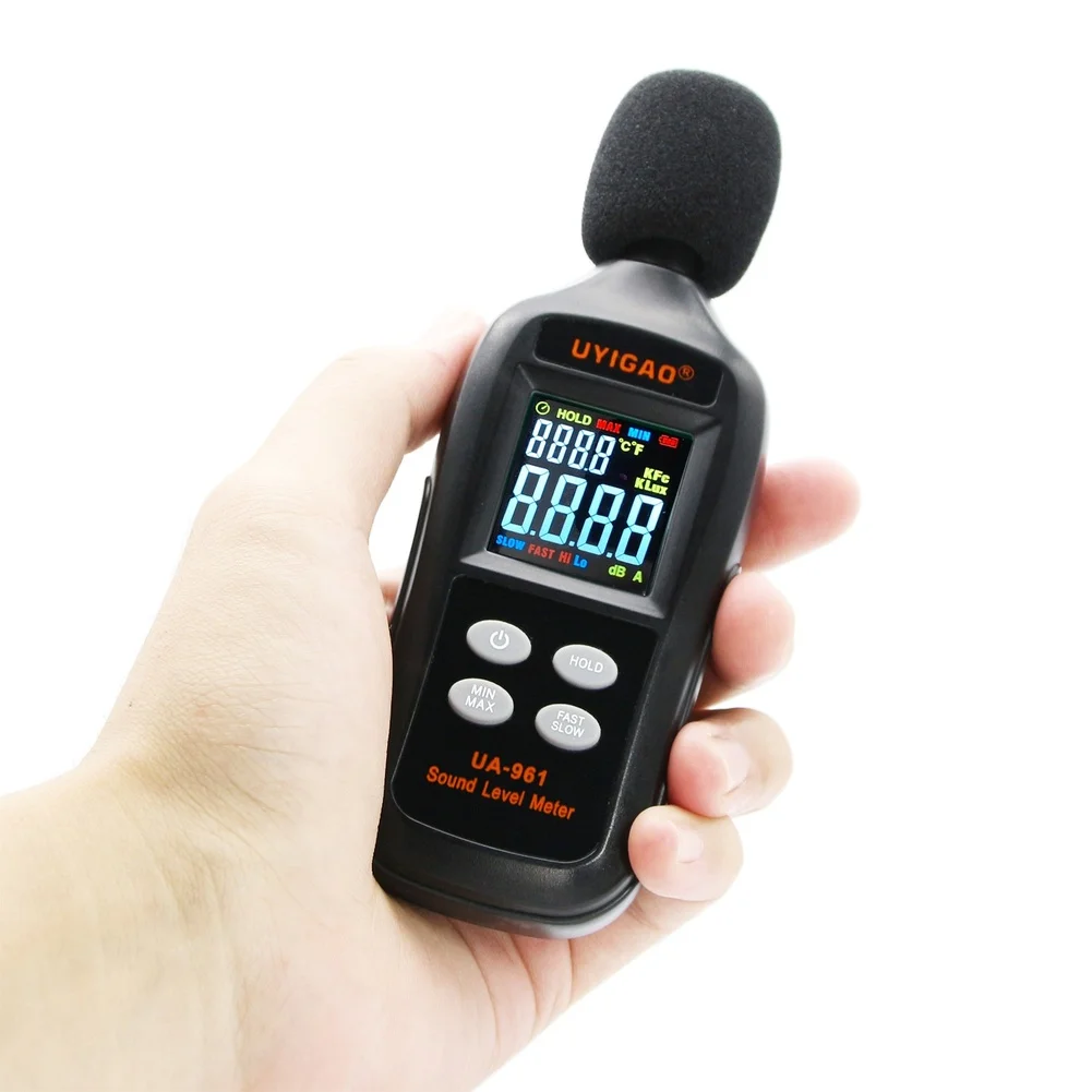 High Sensitivity Portable Decibel Meter Digital Noise Detector With Color LCD Display For Home Office Workshop
High Sensitivity Portable Decibel Meter Digital Noise Detector With Color LCD Display For Home Office Workshop