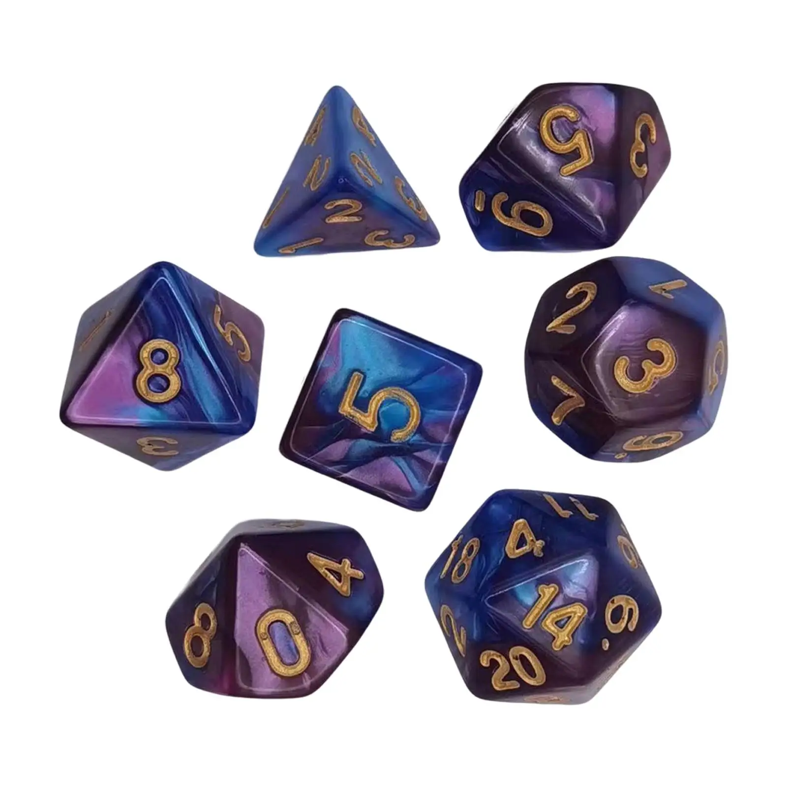 7 Pieces Polyhedral Dices Set D6 D4 D8 D10 D12 D20 Smooth Surface Clear Number
7 Pieces Polyhedral Dices Set D6 D4 D8 D10 D12 D20 Smooth Surface Clear Number