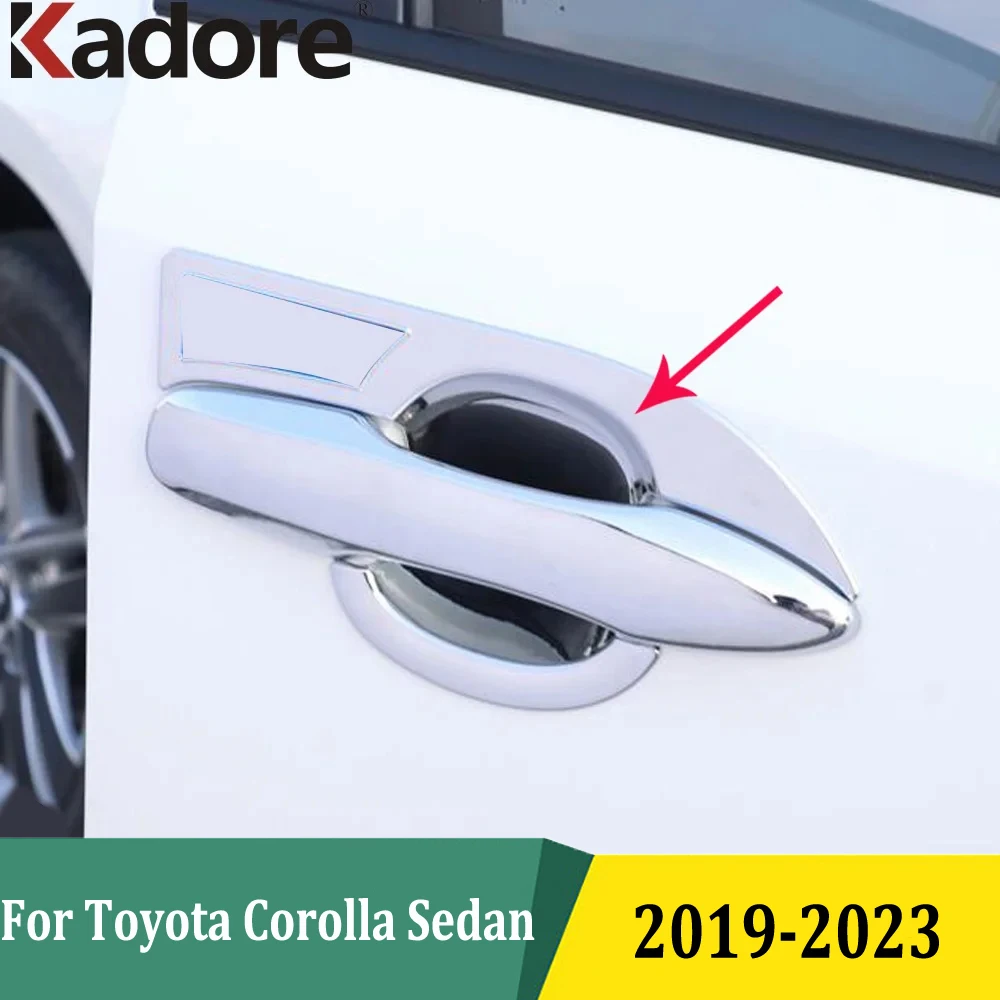 Для Toyota Corolla Sedan 2019-2021 2022 2023, хромированная боковая дверная ручка, чаша, накладка, наклейка, внешние аксессуары для стайлинга автомобиля
Для Toyota Corolla Sedan 2019-2021 2022 2023, хромированная боковая дверная ручка, чаша, накладка, наклейка, внешние аксессуары для стайлинга автомобиля