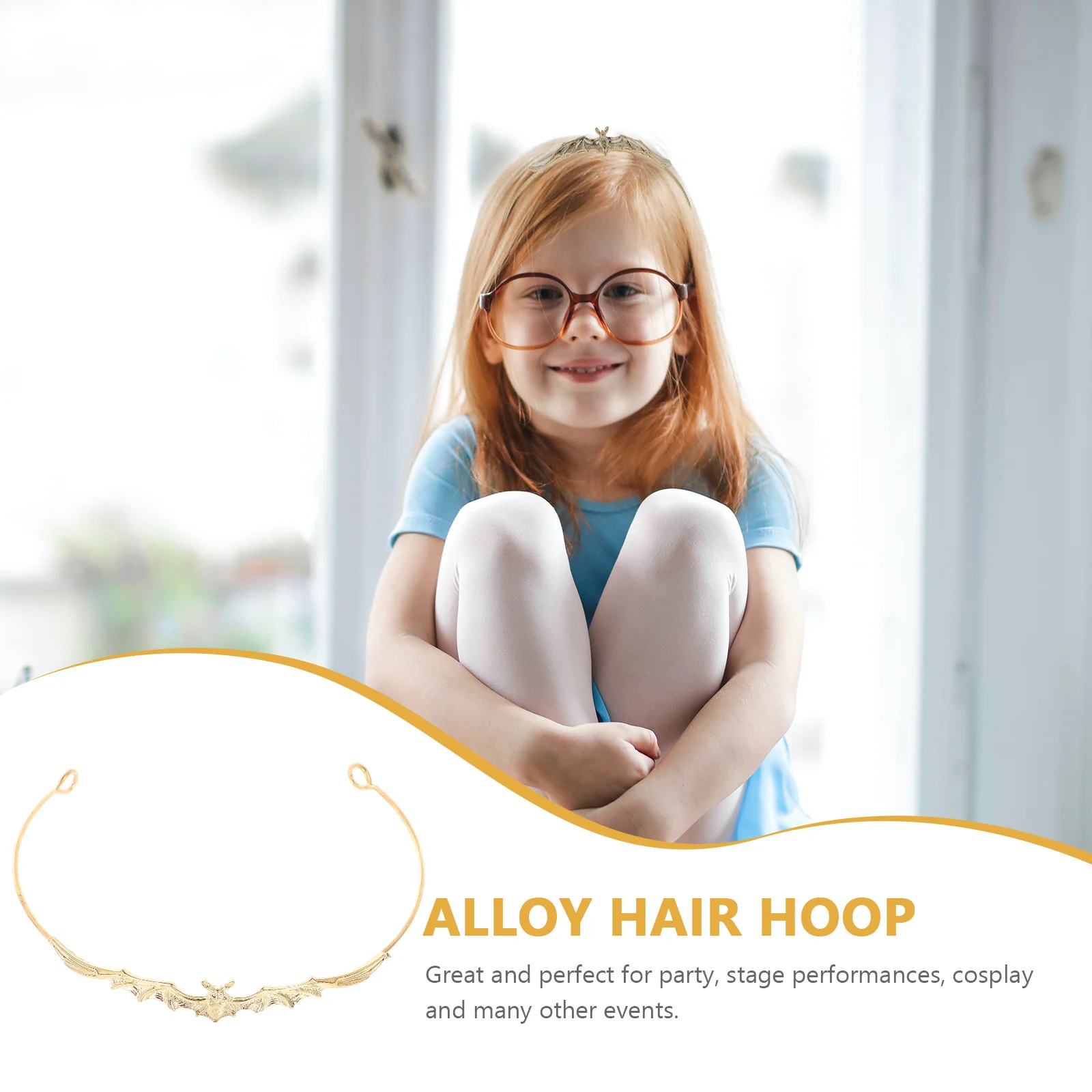 Bat Design Headband Accessory Alloy Halloween Style Party Headdress Cosplay Costume Decor Lightweight Durable Headband Accessory 
Bat Design Headband Accessory Alloy Halloween Style Party Headdress Cosplay Costume Decor Lightweight Durable Headband Accessory