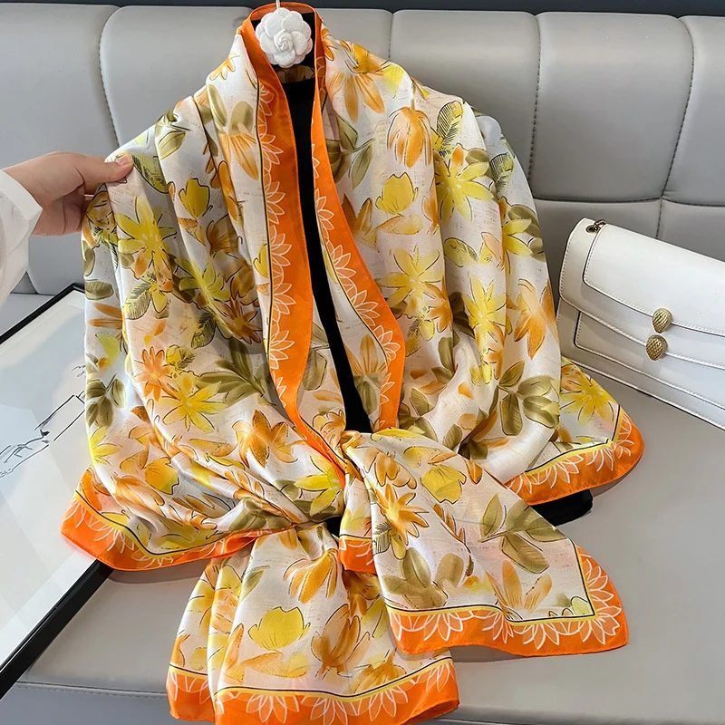 Design Satin Silk Shawl Hijab Scarf Women Fashion Summer Sunscreen Beach Stole Wraps Bufanda Female Headkerchief Echarpe New
Design Satin Silk Shawl Hijab Scarf Women Fashion Summer Sunscreen Beach Stole Wraps Bufanda Female Headkerchief Echarpe New