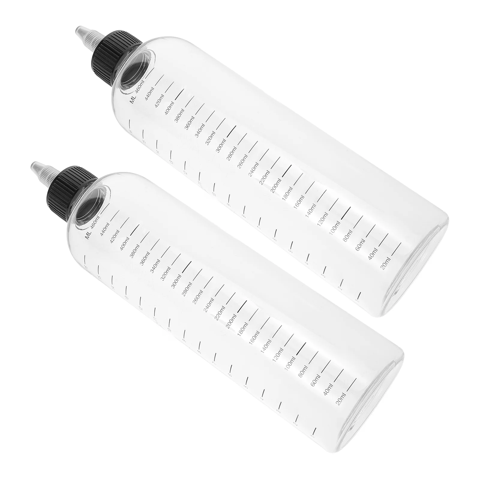 2pcs 460ml Dye Applicator Bottles Transparent Shampoo Bottle Reusable Squeeze Design Graduated Markings Salon Home Use
2pcs 460ml Dye Applicator Bottles Transparent Shampoo Bottle Reusable Squeeze Design Graduated Markings Salon Home Use