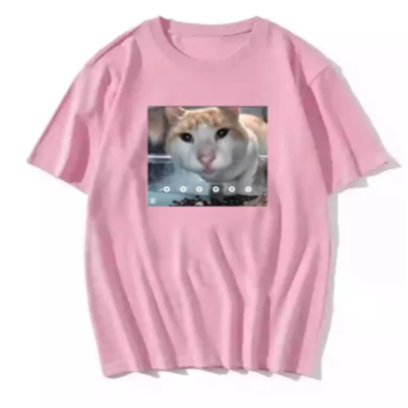 Summer fashion new men's and women's fun cartoon speechless spring cat pattern printed casual sports short sleeved T-shirt
Summer fashion new men's and women's fun cartoon speechless spring cat pattern printed casual sports short sleeved T-shirt