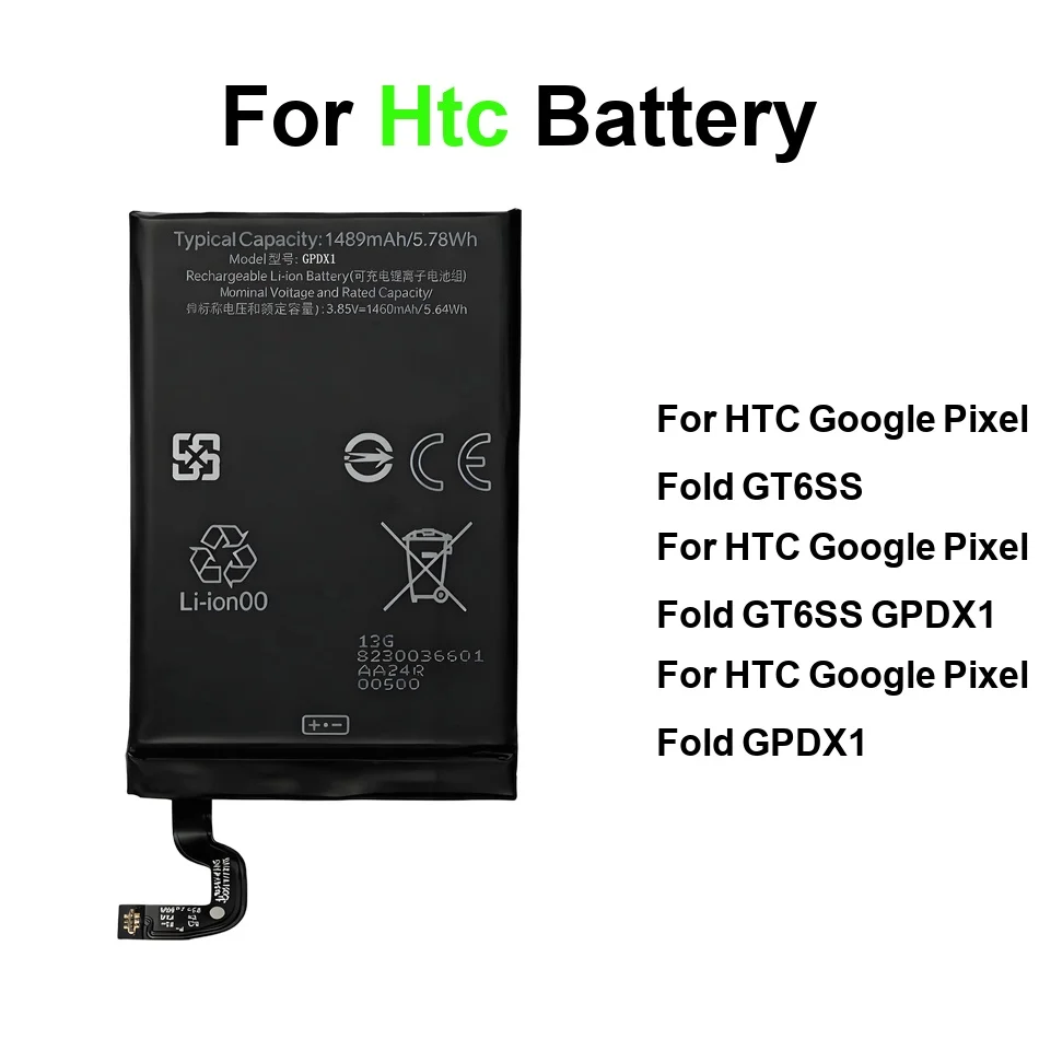 Аккумулятор 0-3332 мАч GPDX1+GT6SS (для складного телефона) для HTC Google Pixel Fold gt6ss GPDX1
Аккумулятор 0-3332 мАч GPDX1+GT6SS (для складного телефона) для HTC Google Pixel Fold gt6ss GPDX1