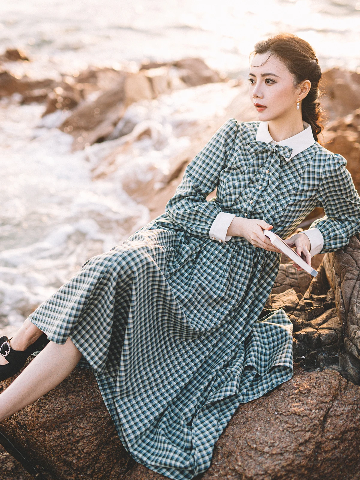 Оригинальная плиссированная юбка-зонтик Sahara Rachel College Sle с воротником-стойкой, классическая юбка с талией Dr, винтажный ветер
Оригинальная плиссированная юбка-зонтик Sahara Rachel College Sle с воротником-стойкой, классическая юбка с талией Dr, винтажный ветер