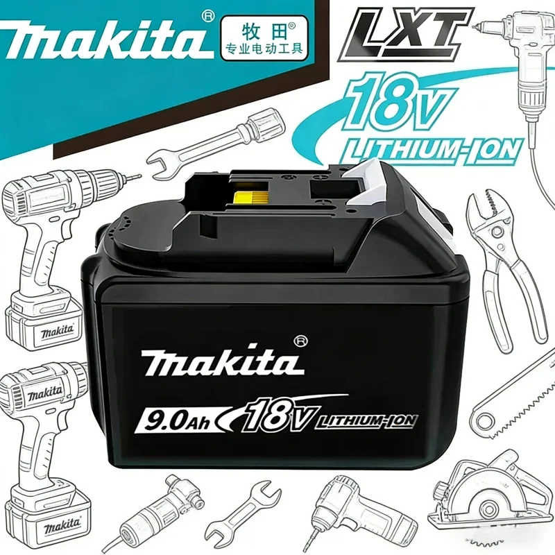 Genuine Makita 18V 6Ah-9Ah Battery BL1840 BL1830B BL1850B BL1850 BL1860 BL1815 Replacement Lithium Battery
Genuine Makita 18V 6Ah-9Ah Battery BL1840 BL1830B BL1850B BL1850 BL1860 BL1815 Replacement Lithium Battery
