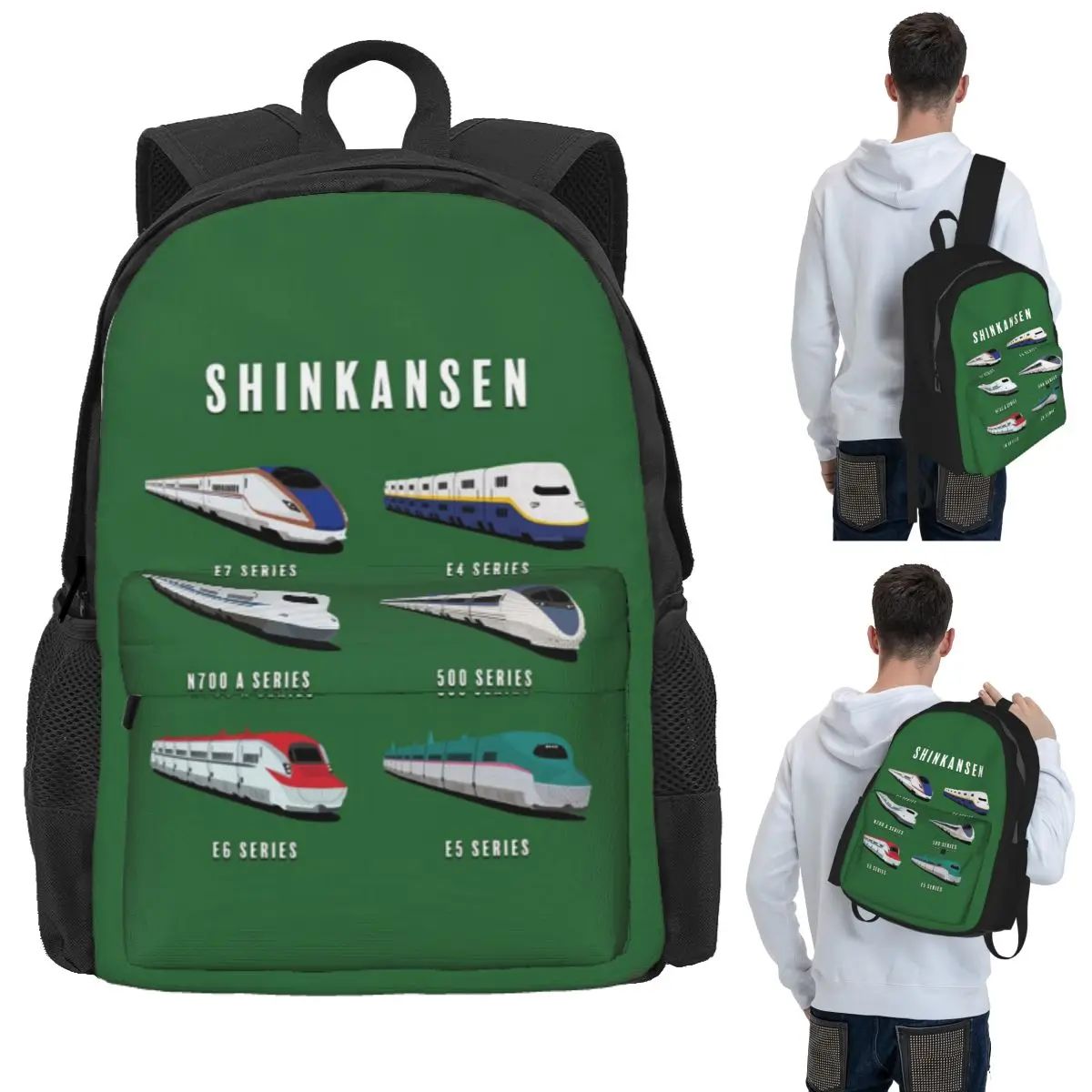 Japanese Shinkansen Bullet Trains Artwork Student Backpack School Bag Hiking Travel Daypack for Boys Girls Bookbag Shoulder Bags
Japanese Shinkansen Bullet Trains Artwork Student Backpack School Bag Hiking Travel Daypack for Boys Girls Bookbag Shoulder Bags