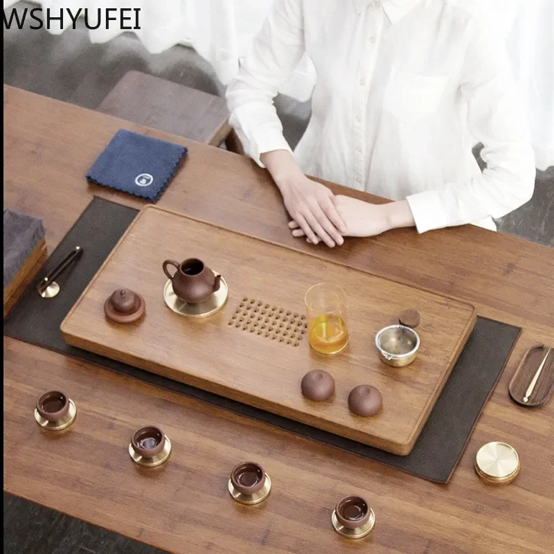 NLSLASI Tea Tray High Quality Chinese Style Bamboo Tea Tray Living room tea table home decoration Tea set accessorie
NLSLASI Tea Tray High Quality Chinese Style Bamboo Tea Tray Living room tea table home decoration Tea set accessorie