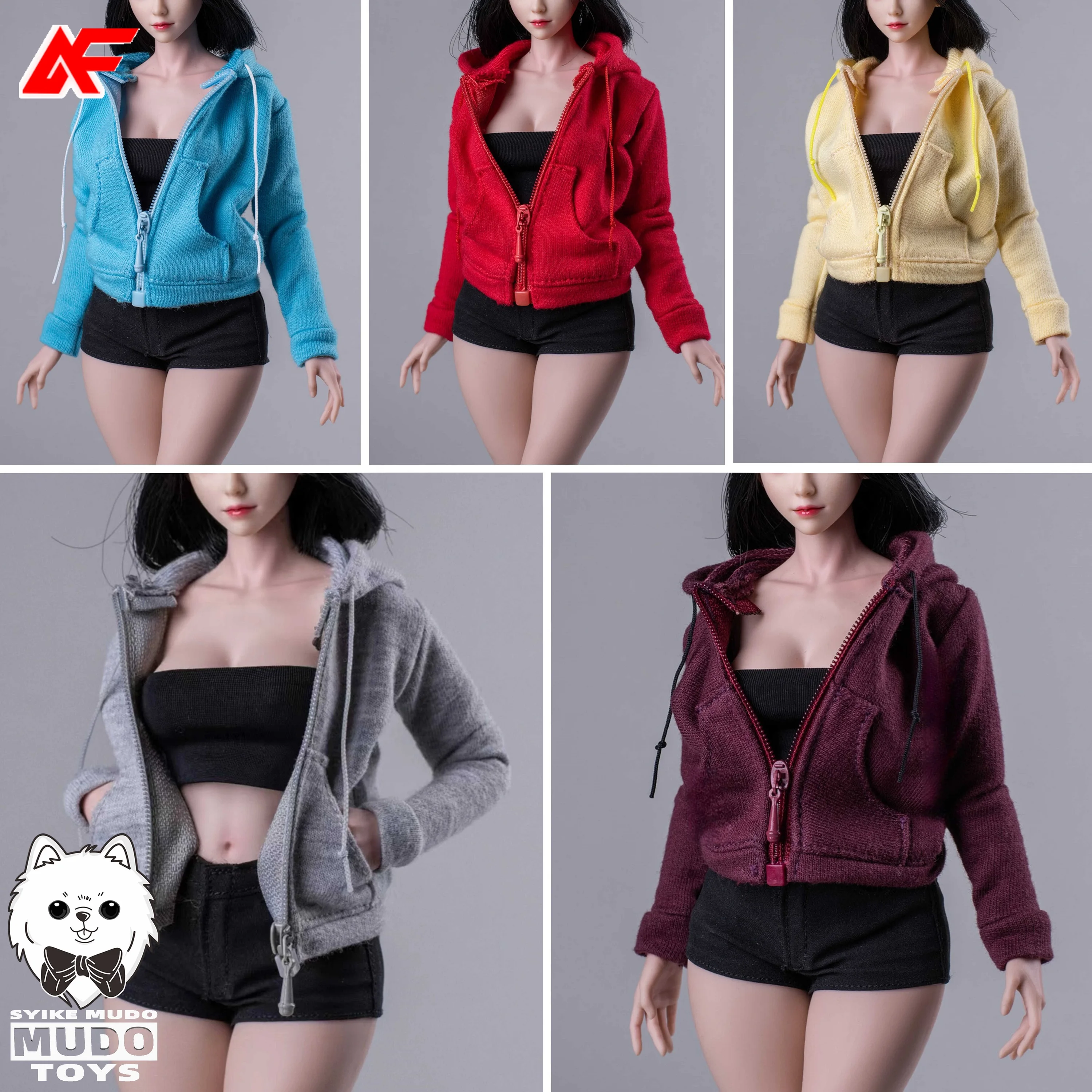 CTC-006 Толстовка на молнии в масштабе 1/6, подходит для женской фигурки 12 дюймов
CTC-006 Толстовка на молнии в масштабе 1/6, подходит для женской фигурки 12 дюймов