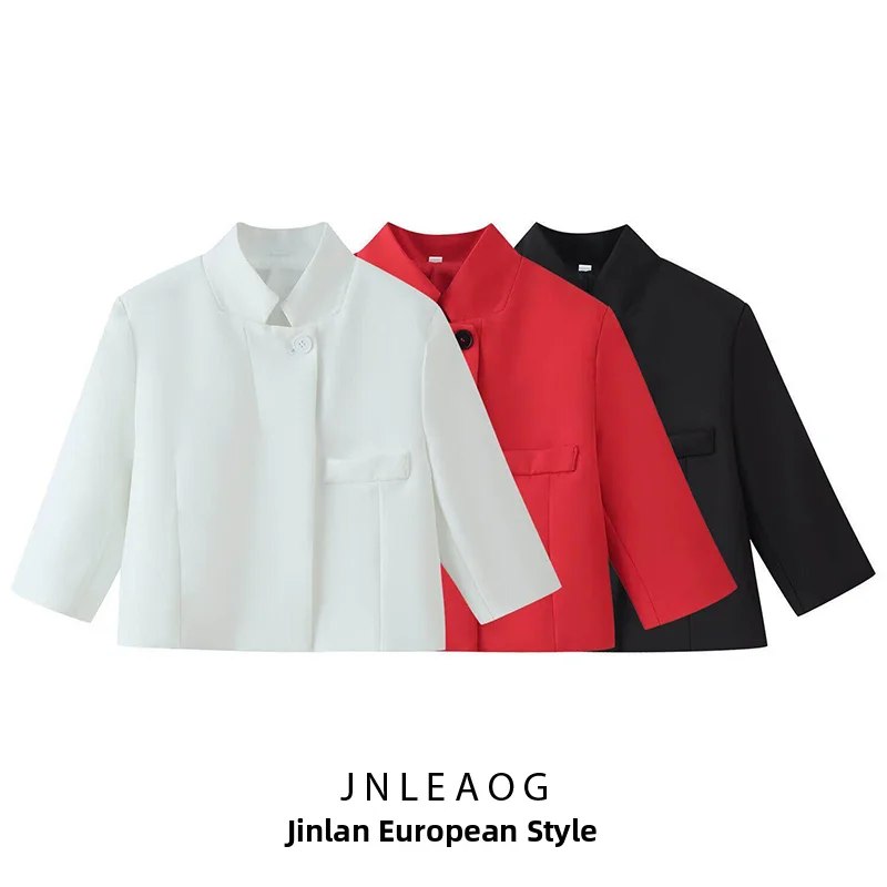 Fashionable Short Suit Jacket for Women Summer New Arrival Versatile Style Polyester Material Long Sleeve Pure Color Design
Fashionable Short Suit Jacket for Women Summer New Arrival Versatile Style Polyester Material Long Sleeve Pure Color Design