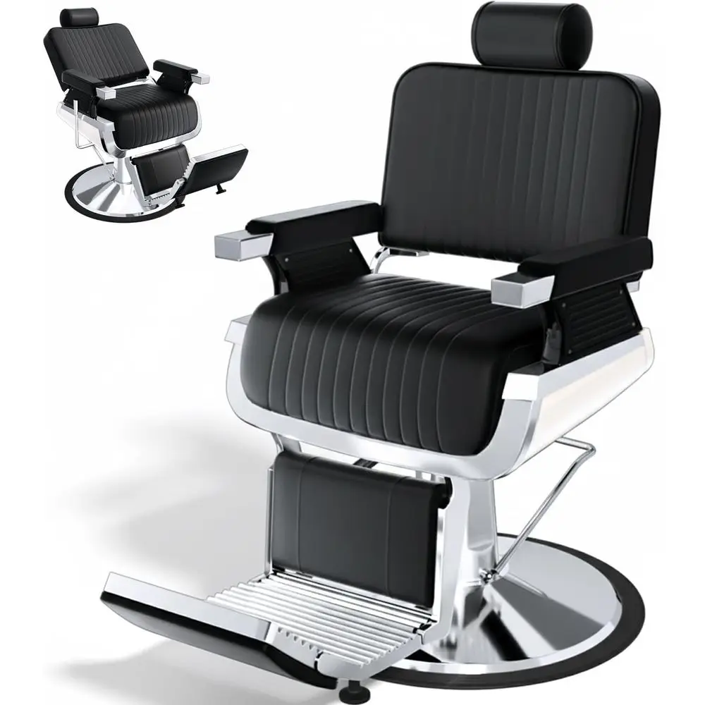 Heavy-Duty Hydraulic Reclining Barber Chair for Home and Salon, 360° Swivel, Rest & Footrest, Suitable for Beauty, Spa, and Tatt
Heavy-Duty Hydraulic Reclining Barber Chair for Home and Salon, 360° Swivel, Rest & Footrest, Suitable for Beauty, Spa, and Tatt