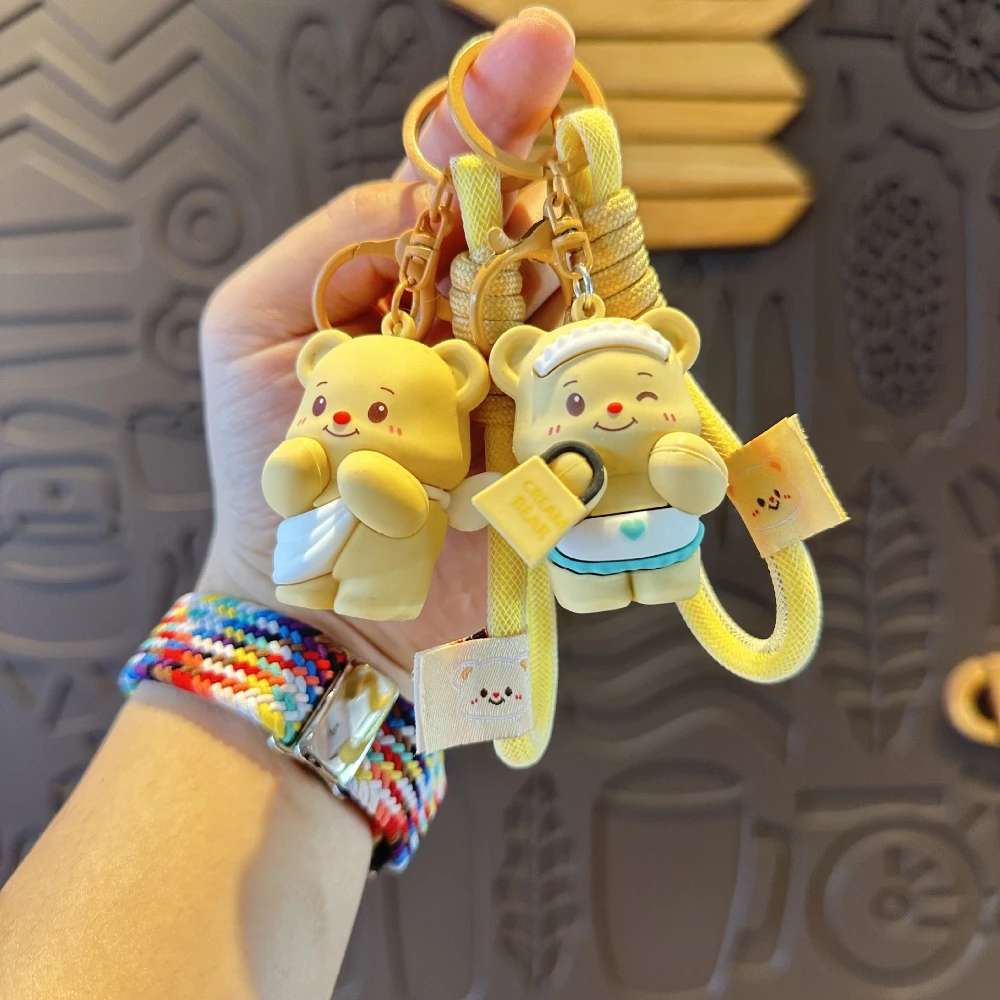 Kawaii Butter Bear Anime Keychain, Angel Doll Toy, Car Key Bag Pendant, Fashion Gift for Couple
Kawaii Butter Bear Anime Keychain, Angel Doll Toy, Car Key Bag Pendant, Fashion Gift for Couple