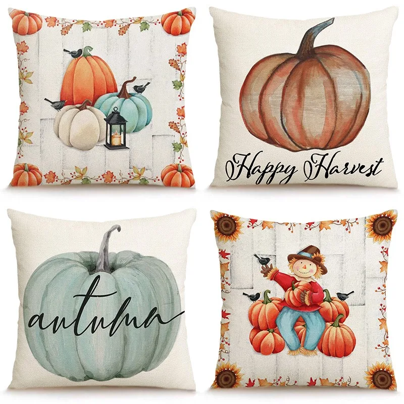 4pcs Throw Pillow Covers 45x45cm for Watercolor Pumpkin Pattern Throw Pillowcase Thanksgiving Home Autumn Cushion Case for Couch
4pcs Throw Pillow Covers 45x45cm for Watercolor Pumpkin Pattern Throw Pillowcase Thanksgiving Home Autumn Cushion Case for Couch