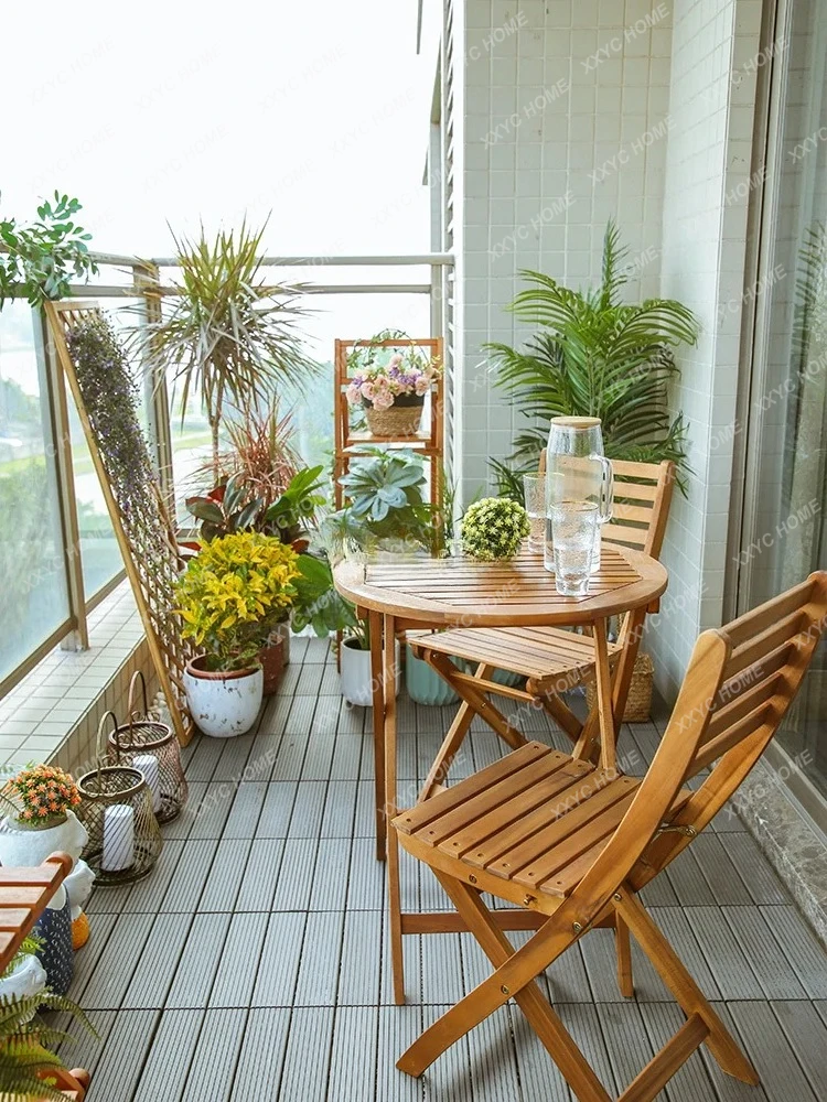 TTBalcony Solid Wood Table And Chair Combination New Chinese Foldable Simple Small Coffee Table And Chair
TTBalcony Solid Wood Table And Chair Combination New Chinese Foldable Simple Small Coffee Table And Chair