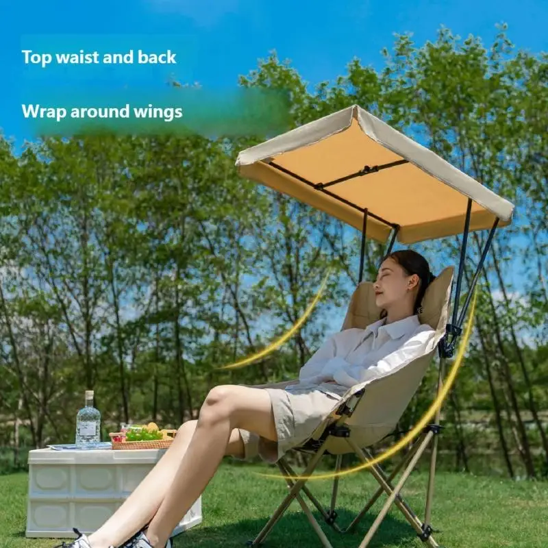 Portable Folding Chair With Canopies Shade High Back Support Outdoor Chair For Camping Fishing Beach Easily to Use 24BD
Portable Folding Chair With Canopies Shade High Back Support Outdoor Chair For Camping Fishing Beach Easily to Use 24BD