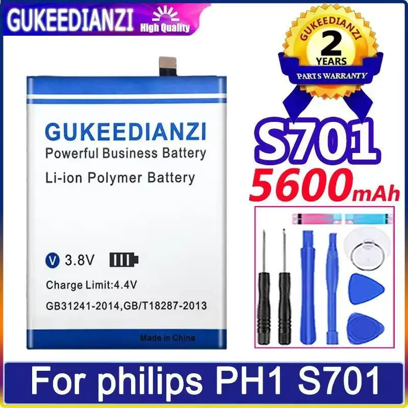 Аккумулятор для мобильного телефона высокой емкости 5600 мАч для Philips PH1 S701, высокая эффективность
Аккумулятор для мобильного телефона высокой емкости 5600 мАч для Philips PH1 S701, высокая эффективность