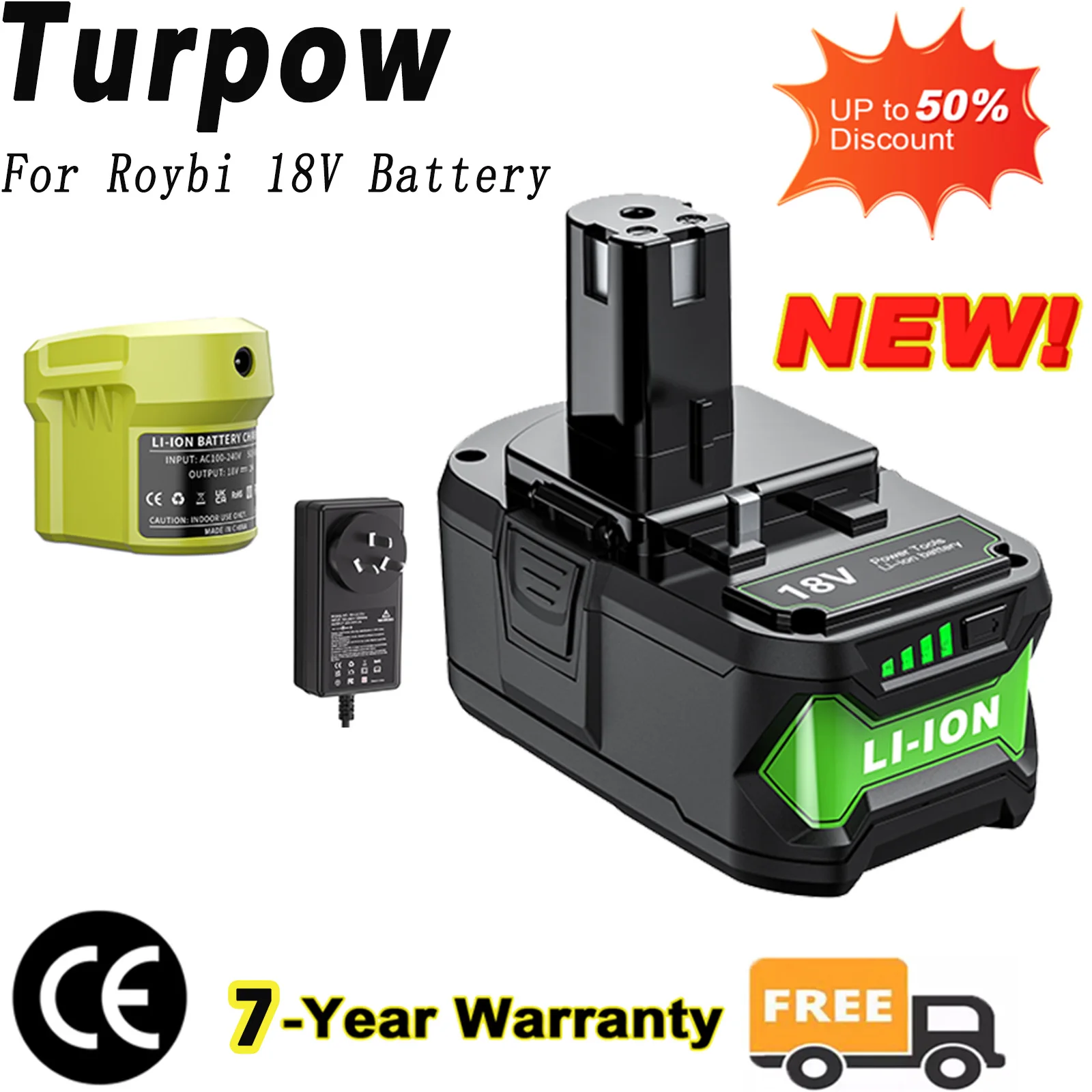 For Roybi P108 18V 6500mAhB attery P102 P103 P108 P109 P104 P105 Cordless Tool Lithium Battery Compatible with Batteries Charger
For Roybi P108 18V 6500mAhB attery P102 P103 P108 P109 P104 P105 Cordless Tool Lithium Battery Compatible with Batteries Charger
