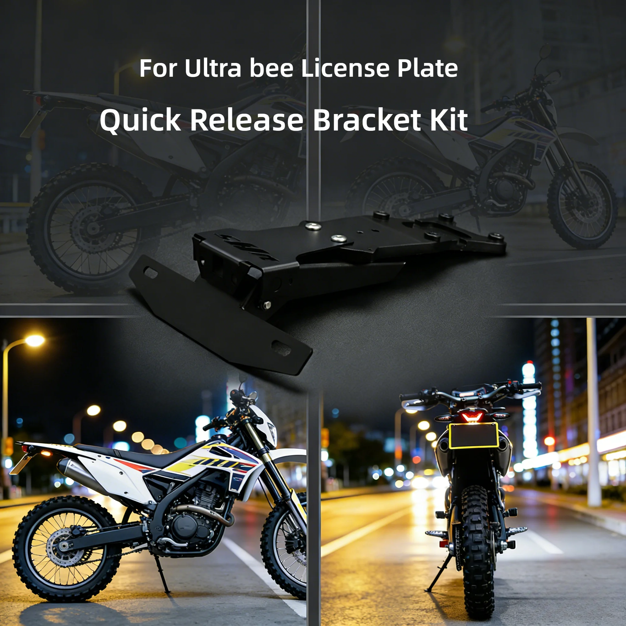 For Surron Ultra Bee Modified Tail Light Holder Kit Quick Release License Plate Bracket for Enhanced Vehicle Lighting System
For Surron Ultra Bee Modified Tail Light Holder Kit Quick Release License Plate Bracket for Enhanced Vehicle Lighting System