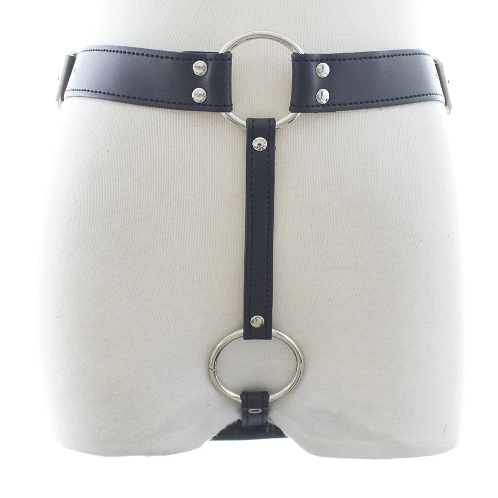 Fashionable Black Men's PU Leather Strap Harness Panties Restraint T Back G String Thong with Adjustable Waist
Fashionable Black Men's PU Leather Strap Harness Panties Restraint T Back G String Thong with Adjustable Waist