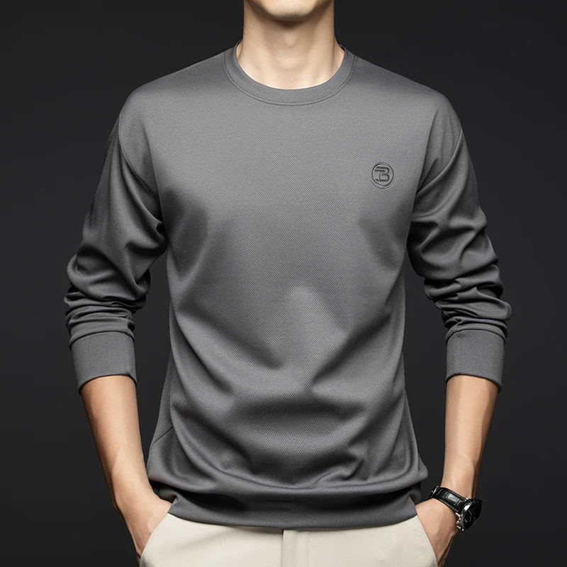 Мужская толстовка с круглым вырезом из чистого хлопка с длинными рукавами, новинка весны/осени 2025, футболка с базовым слоем
Мужская толстовка с круглым вырезом из чистого хлопка с длинными рукавами, новинка весны/осени 2025, футболка с базовым слоем