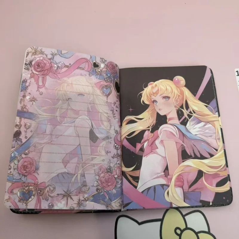 Sailor Moon peripheral laser black and pastel pages cute cartoon leather notebook kawaii water ice moon anime diary holiday gift
Sailor Moon peripheral laser black and pastel pages cute cartoon leather notebook kawaii water ice moon anime diary holiday gift