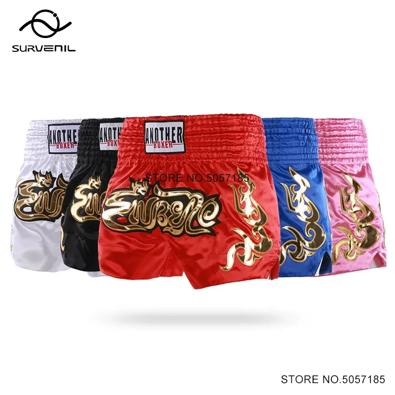Men Women Muay Thai Shorts Satin Thai Boxing Shorts Child Gold Embroidery Martial Arts Grappling Cage MMA Fight Kickboxing Pants
Men Women Muay Thai Shorts Satin Thai Boxing Shorts Child Gold Embroidery Martial Arts Grappling Cage MMA Fight Kickboxing Pants