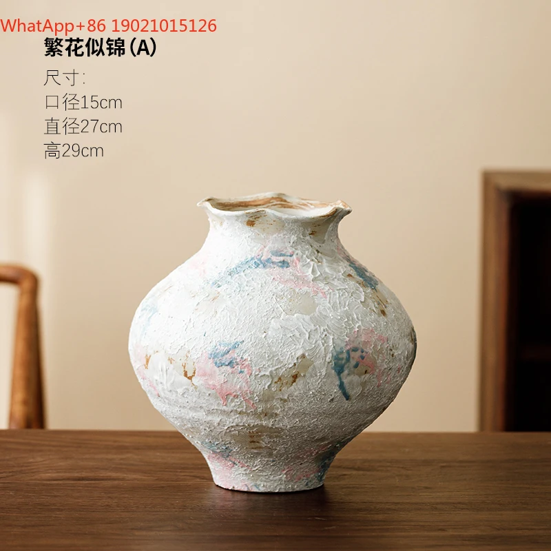 HJ Jingdezhen Ceramic Vase New Chinese Style Flowering Brocade Retro Light Luxury Hydroponic Vase Pottery Jar
HJ Jingdezhen Ceramic Vase New Chinese Style Flowering Brocade Retro Light Luxury Hydroponic Vase Pottery Jar