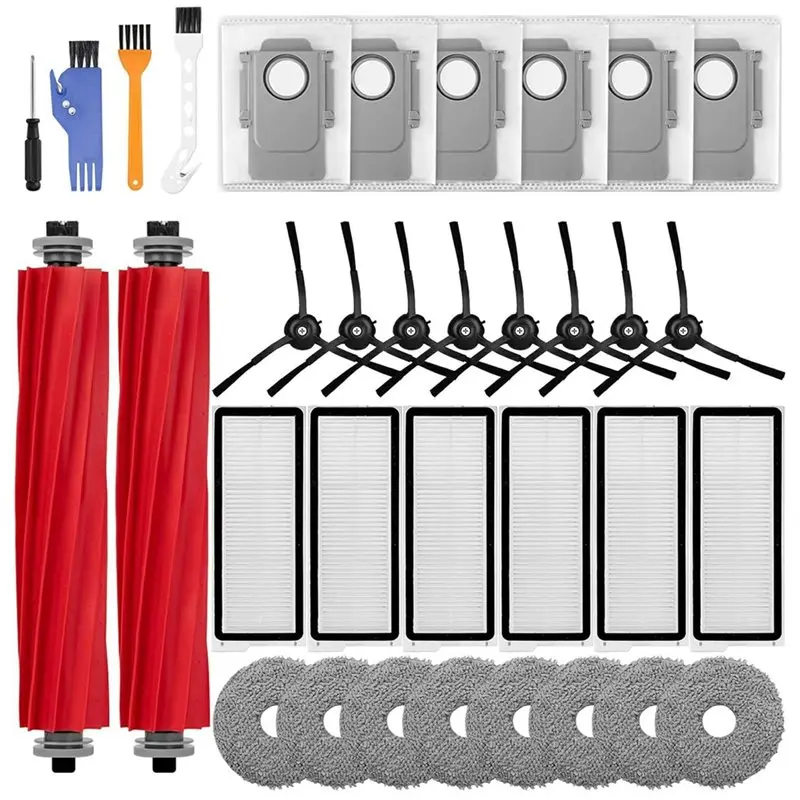 A97T For Roborock Qrevo S/Qrevo Plus/Qrevo Pro/Qrevo Maxv Accessories Kit-Main Side Brush Mop Filter Dust Bags For Vacuum Robot
A97T For Roborock Qrevo S/Qrevo Plus/Qrevo Pro/Qrevo Maxv Accessories Kit-Main Side Brush Mop Filter Dust Bags For Vacuum Robot