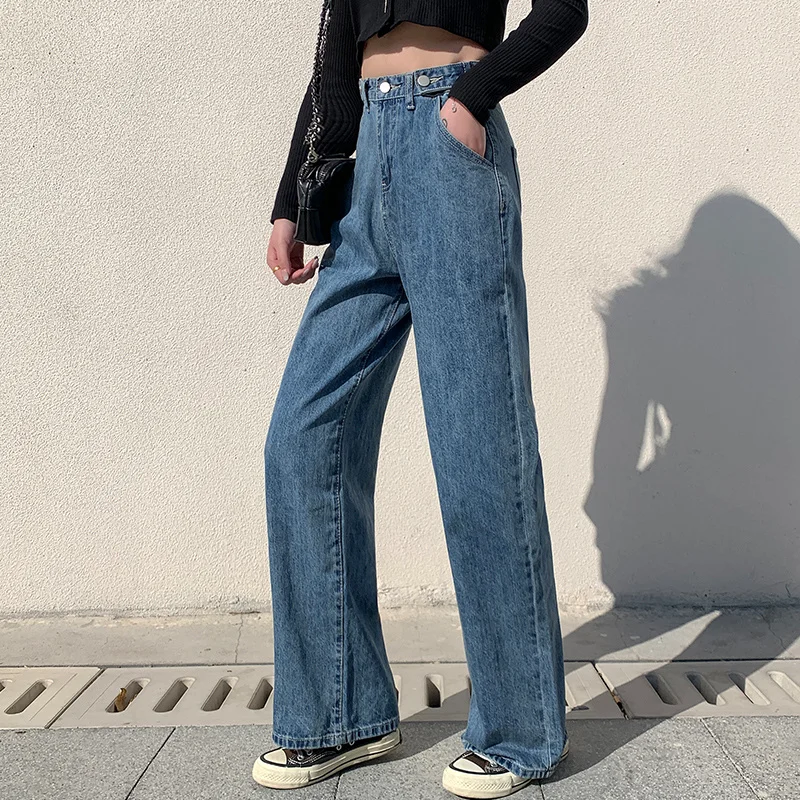 High Quality Woman Jeans Fashion High Waist Wide Leg Denim Clothing Vintage Quality Harajuku Straight Pants Jeans
High Quality Woman Jeans Fashion High Waist Wide Leg Denim Clothing Vintage Quality Harajuku Straight Pants Jeans