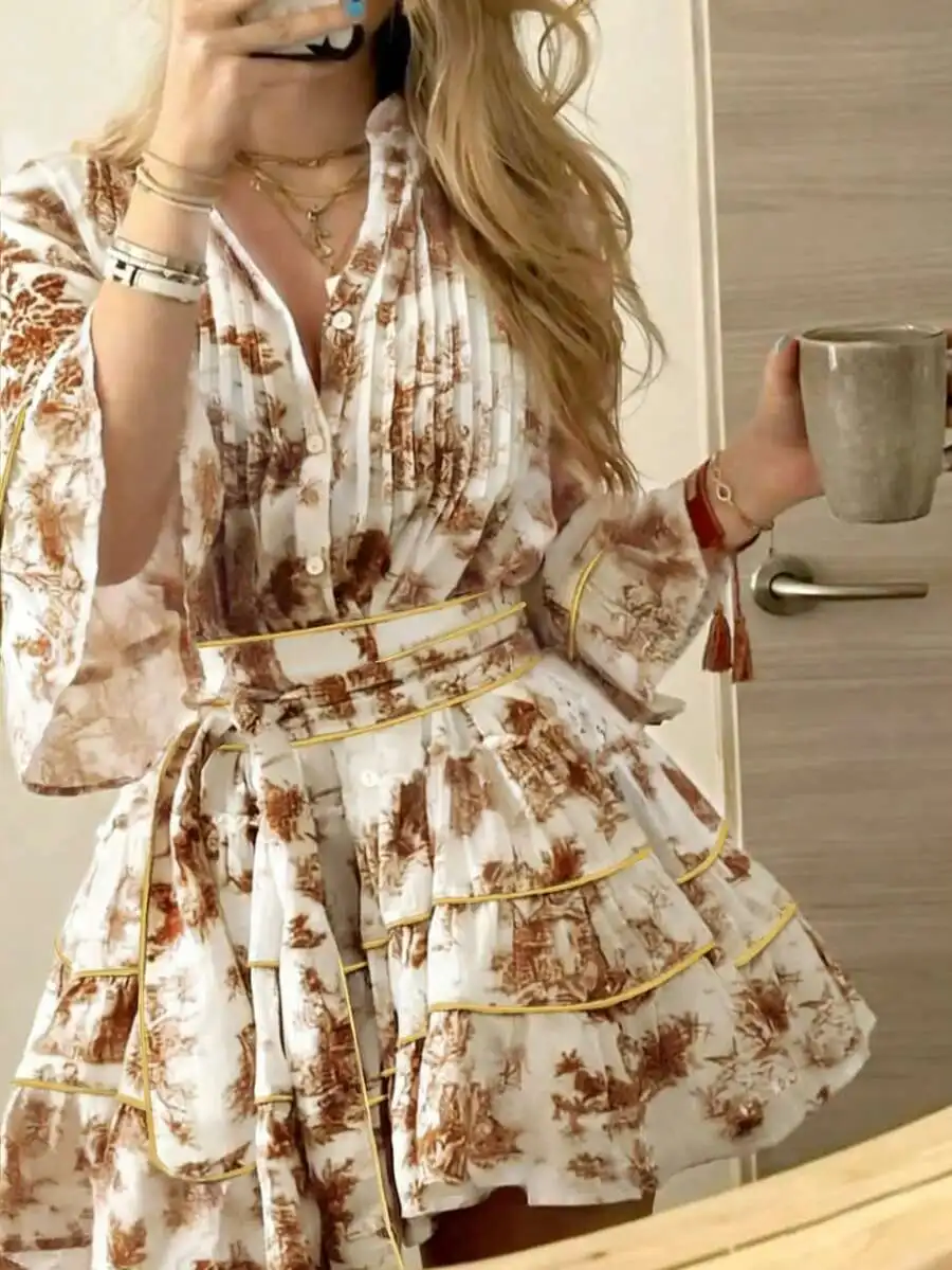 Women Casual Elegant Romantic Vacation Floral Print Button Front Dress
Women Casual Elegant Romantic Vacation Floral Print Button Front Dress