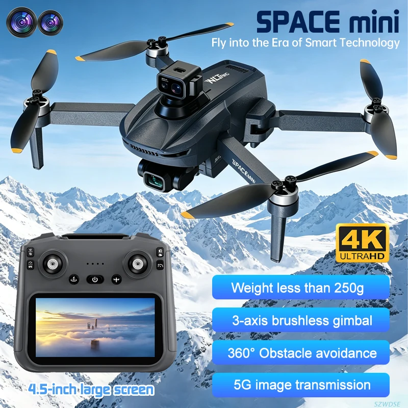 NEW SPACE Mini GPS Drone With 4K HD Camera Foldable RC Quadcopter 3-axis Gimbal For Outdoor Aerial Photography Prosumer Drones
NEW SPACE Mini GPS Drone With 4K HD Camera Foldable RC Quadcopter 3-axis Gimbal For Outdoor Aerial Photography Prosumer Drones