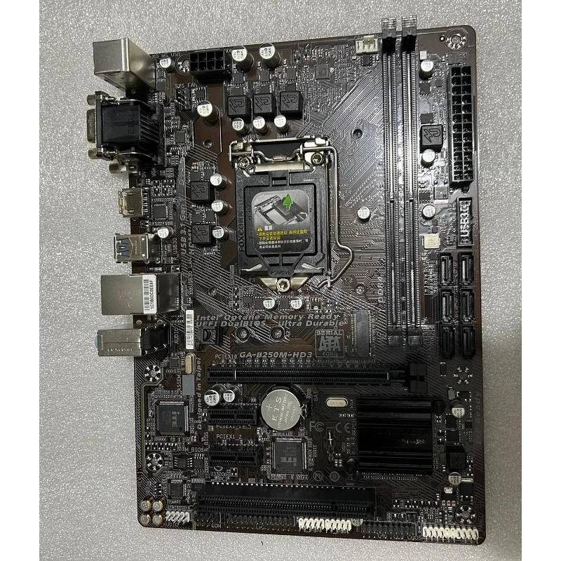 Used mATX Motherboard for GIGABYTE B250M-HD3 LGA1151 B250 DDR3 HDMI
Used mATX Motherboard for GIGABYTE B250M-HD3 LGA1151 B250 DDR3 HDMI