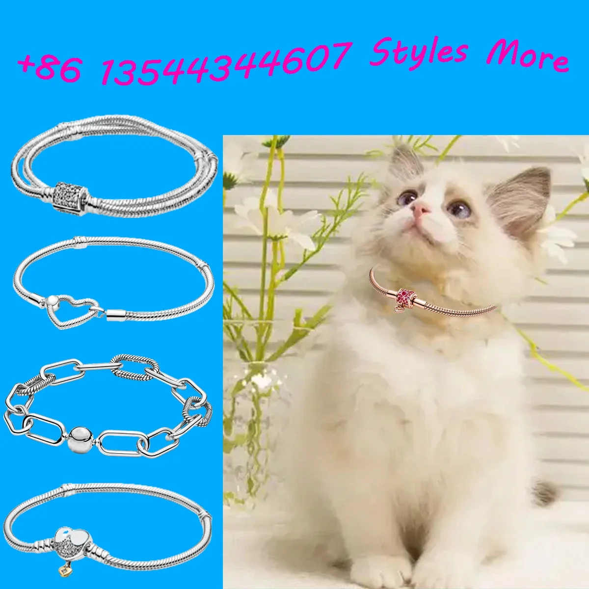 Cat Accessories 2025 Hot Jewelry s925 Silver Bracelet Full diamond Heart snake Bone Bracelet plated in rose gold
Cat Accessories 2025 Hot Jewelry s925 Silver Bracelet Full diamond Heart snake Bone Bracelet plated in rose gold