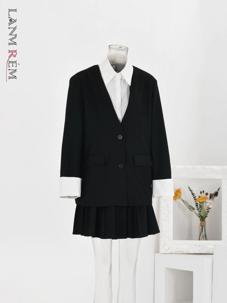 LANMREM Contrast Color Patchwork Design Blazer Women Lapel Single Breasted Coat Streetwear 2024 Spring New Clothing 32C146
LANMREM Contrast Color Patchwork Design Blazer Women Lapel Single Breasted Coat Streetwear 2024 Spring New Clothing 32C146