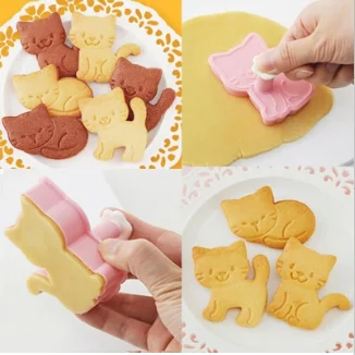 1pcs Cat Cartoon Biscuit Mould Cookie Embossing Cake DIY Tools Cubic Texture Easy Release Home Kitchen Baking Moulds
1pcs Cat Cartoon Biscuit Mould Cookie Embossing Cake DIY Tools Cubic Texture Easy Release Home Kitchen Baking Moulds