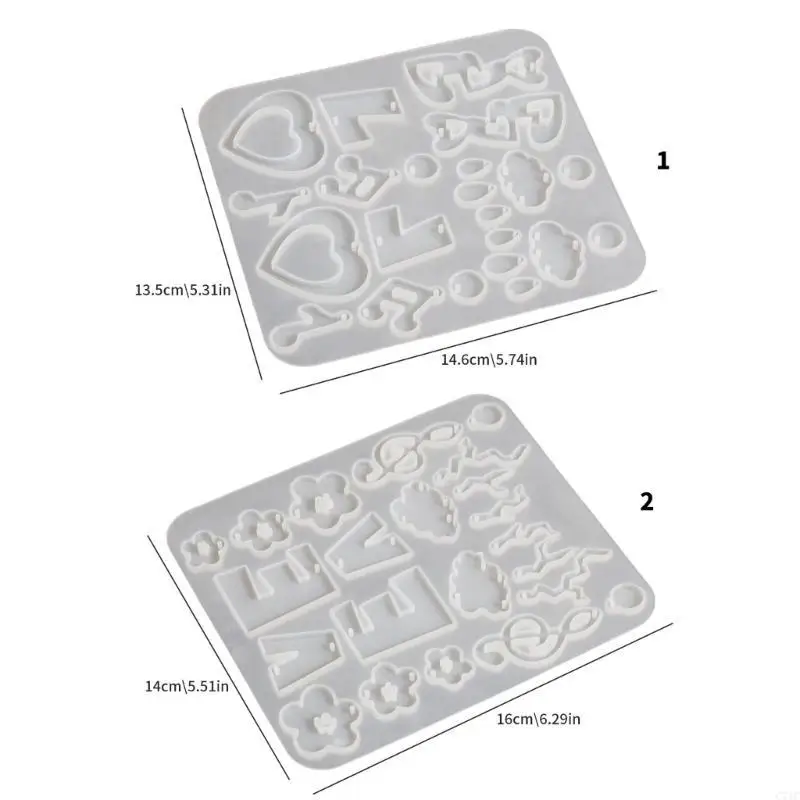 Easy Release Silicone Mould for Crafting Heart Flower Styles Earrings and Pendants
Easy Release Silicone Mould for Crafting Heart Flower Styles Earrings and Pendants