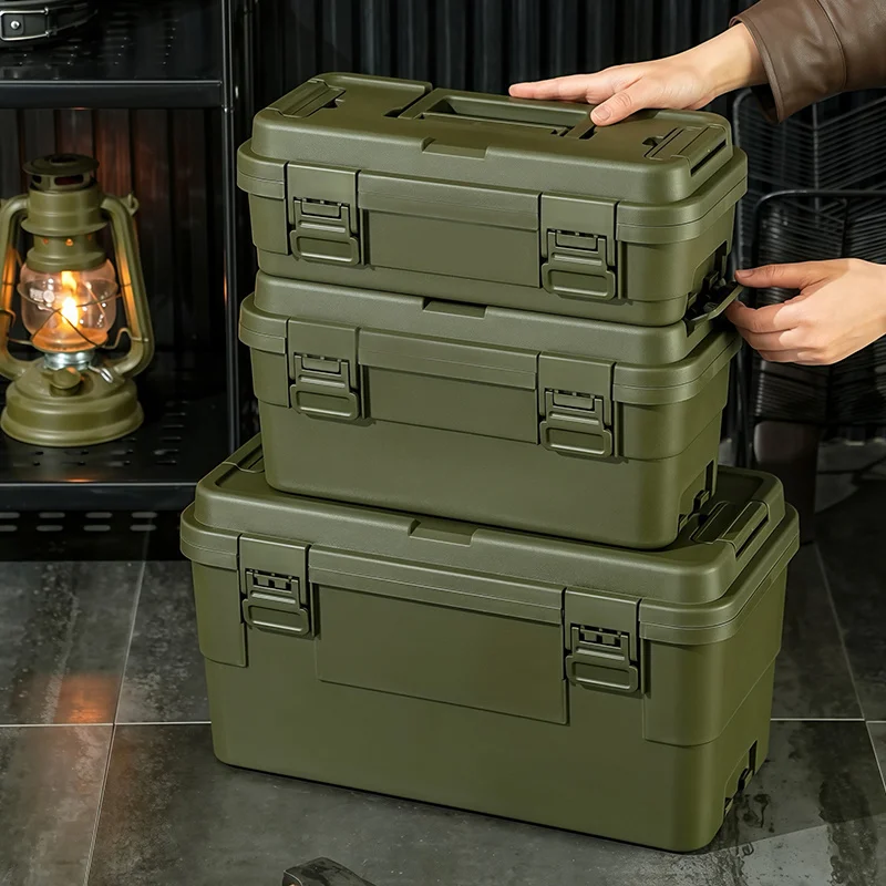 1pc Portable Storage and Organizing Box, Industrial Style Toolbox with Flip Handle and Side Locking Compartment
1pc Portable Storage and Organizing Box, Industrial Style Toolbox with Flip Handle and Side Locking Compartment