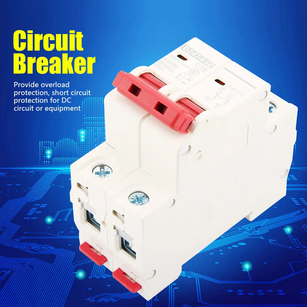 10A 500V Circuit Breaker Circuit Breaker MCB MCB 2P 500V 16A Mini Circuit Breaker MCB Safety Breaker DZ47-63Z-2P
10A 500V Circuit Breaker Circuit Breaker MCB MCB 2P 500V 16A Mini Circuit Breaker MCB Safety Breaker DZ47-63Z-2P
