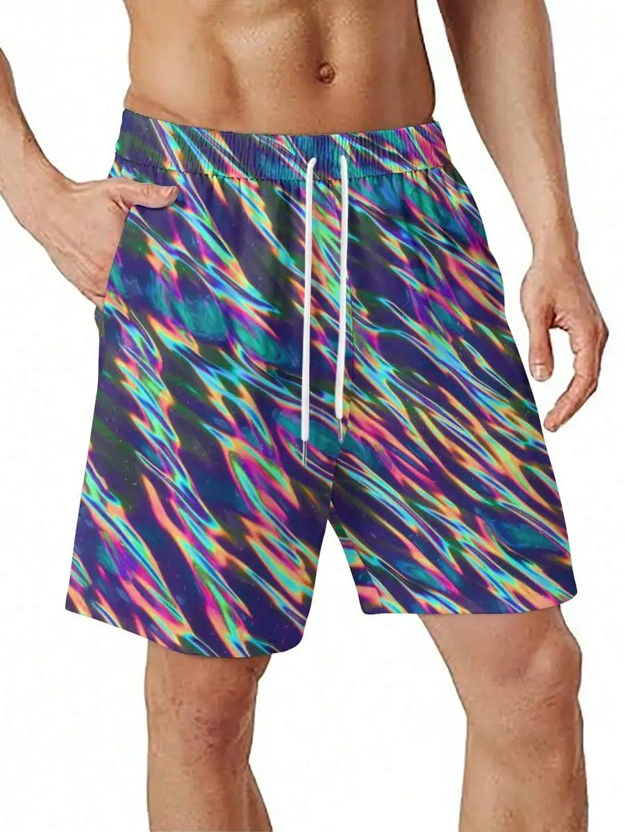 Mens Iridescent Streamer Loose Beach Shorts Lightweight Woven Fabric Summer Casual
Mens Iridescent Streamer Loose Beach Shorts Lightweight Woven Fabric Summer Casual