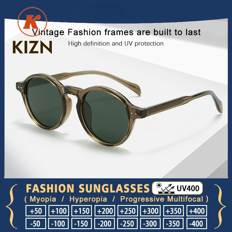 KIZN Premium Retro Round Prescription Glasses Men Sports Sunglasses Driving Myopia Reading Women UV400 Protection Beach Eyewear
KIZN Premium Retro Round Prescription Glasses Men Sports Sunglasses Driving Myopia Reading Women UV400 Protection Beach Eyewear