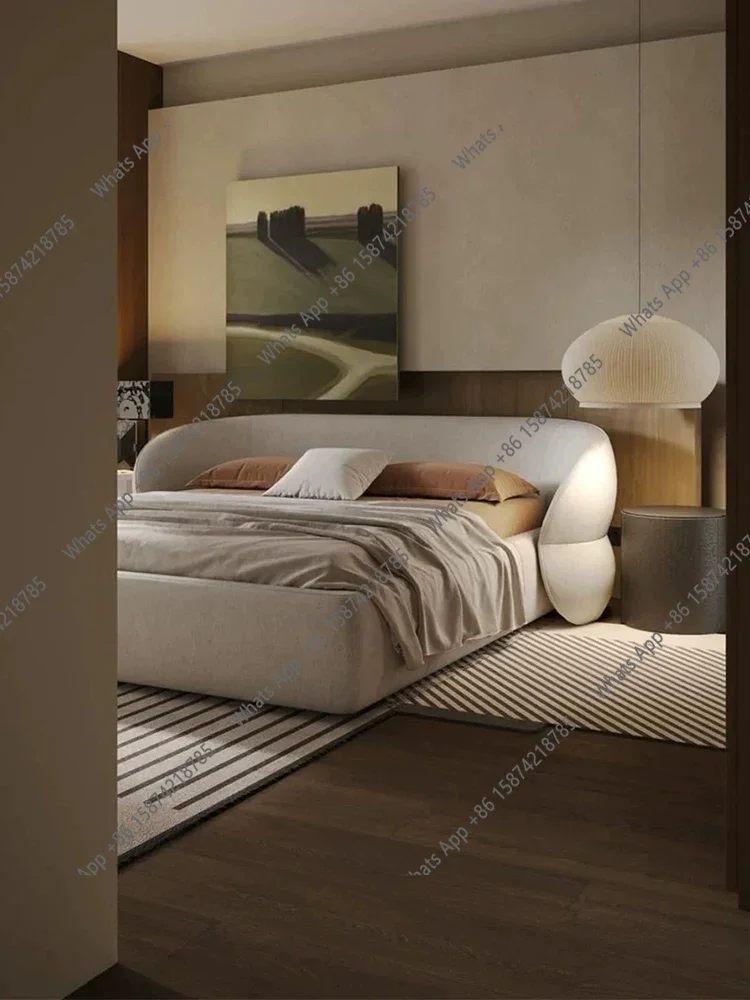 J Bed Designer Master Bedroom 1.8 Meters Fabric Italian Minimalist Double Haute Couture Villa Large Bed Minimalist Italian Style
J Bed Designer Master Bedroom 1.8 Meters Fabric Italian Minimalist Double Haute Couture Villa Large Bed Minimalist Italian Style