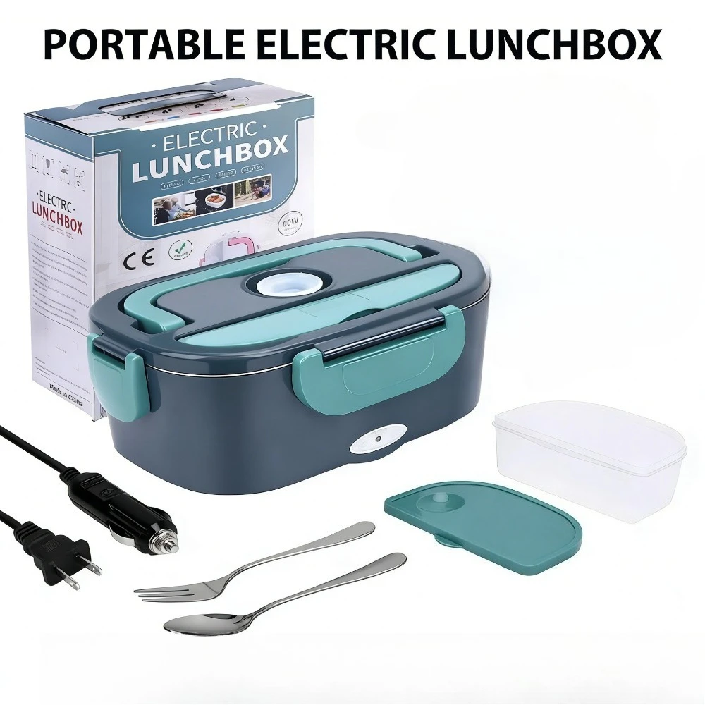 1.5L 60W Portable Electric Lunch Box, Leak Proof Design Car & Home Food Heater Insulated Heated Lunch Container for Work Travel
1.5L 60W Portable Electric Lunch Box, Leak Proof Design Car & Home Food Heater Insulated Heated Lunch Container for Work Travel