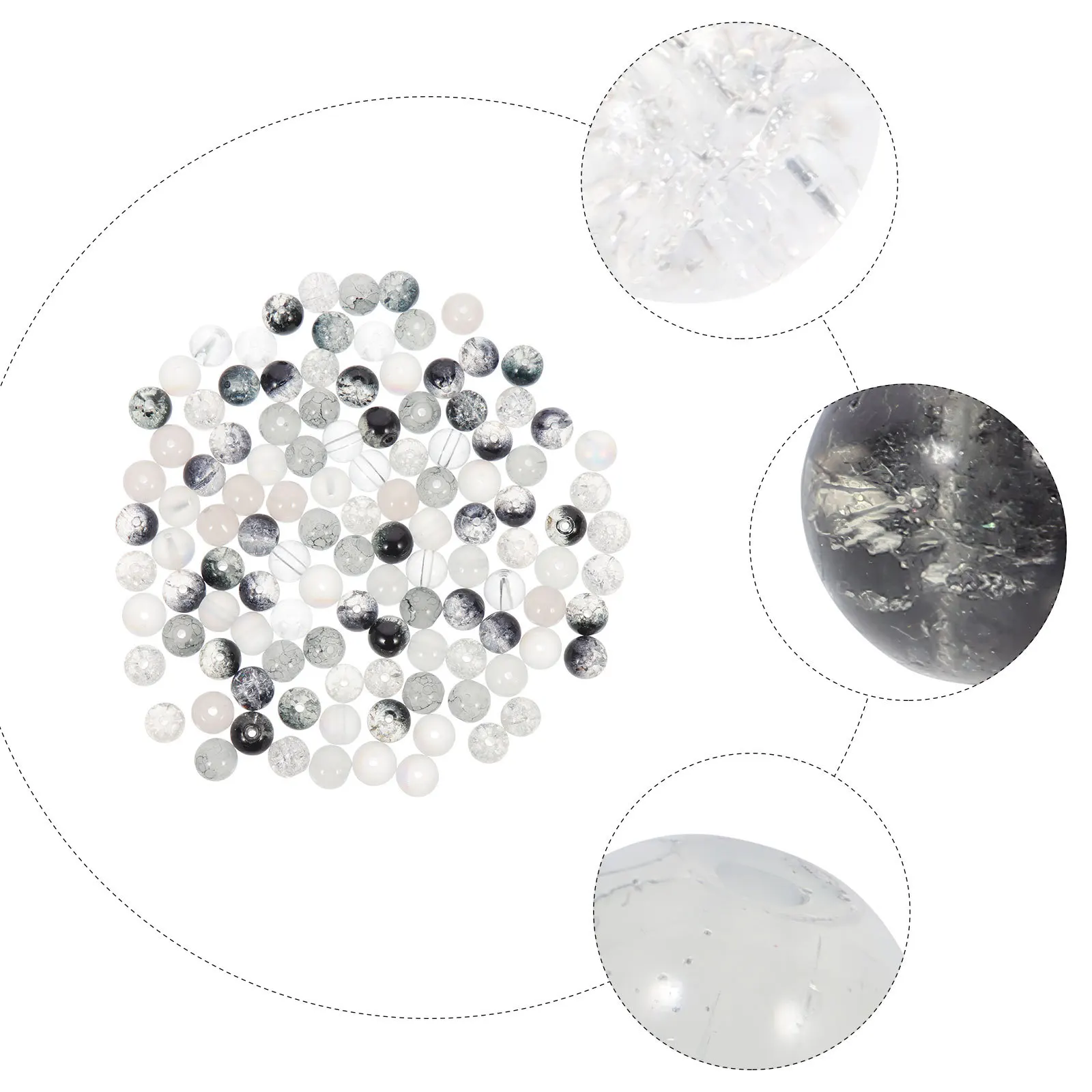 200Pcs DIY Craft Beads Glass Loose Round Spacer Charms for Jewelry Making Handmade Bracelets Decorative Circle Beads Collection
200Pcs DIY Craft Beads Glass Loose Round Spacer Charms for Jewelry Making Handmade Bracelets Decorative Circle Beads Collection