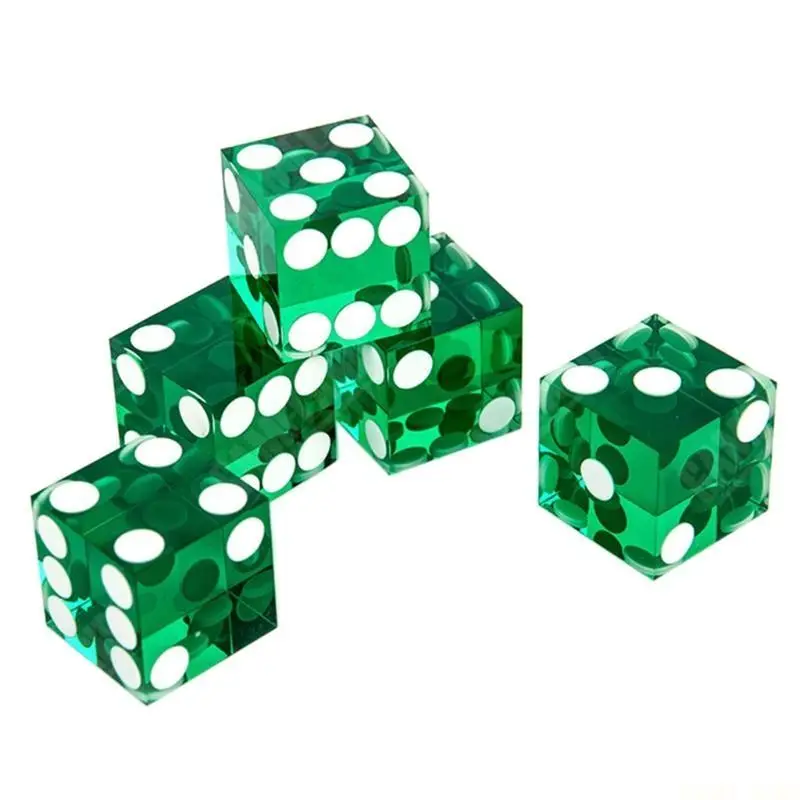 U2JB Pack of 5, Six Sided D6 19mm Casino High-grade Acrylic Transparent with for Razor Edges
U2JB Pack of 5, Six Sided D6 19mm Casino High-grade Acrylic Transparent with for Razor Edges