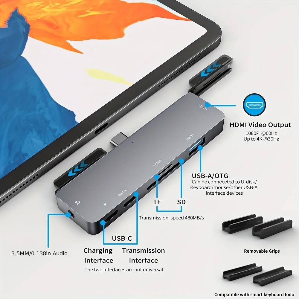 USB C Hub 60W PD Charging for MacBook Air Switch to HDMI-compatible USB 3.0 Adapter Type-C Phone with Earphone Jack
USB C Hub 60W PD Charging for MacBook Air Switch to HDMI-compatible USB 3.0 Adapter Type-C Phone with Earphone Jack