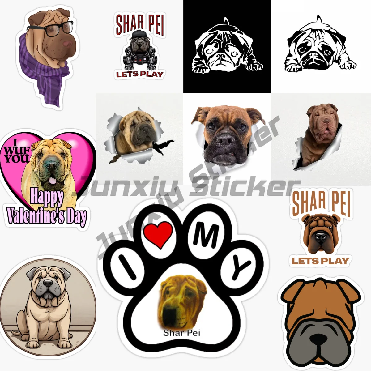 SHAR-PEI Dog Car Sticker Shar Pei Dog Pet Animal Waterproof Vinyl Decal Car Accessories Decor Pegatinas Para Coche
SHAR-PEI Dog Car Sticker Shar Pei Dog Pet Animal Waterproof Vinyl Decal Car Accessories Decor Pegatinas Para Coche